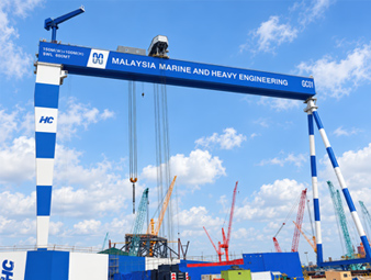 马来西亚MMHE LM 600t-150m门式起重机